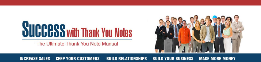 Build Your business with Success with thank you notes